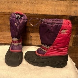 Sorel Kids' Purple and Pink Winter Boots